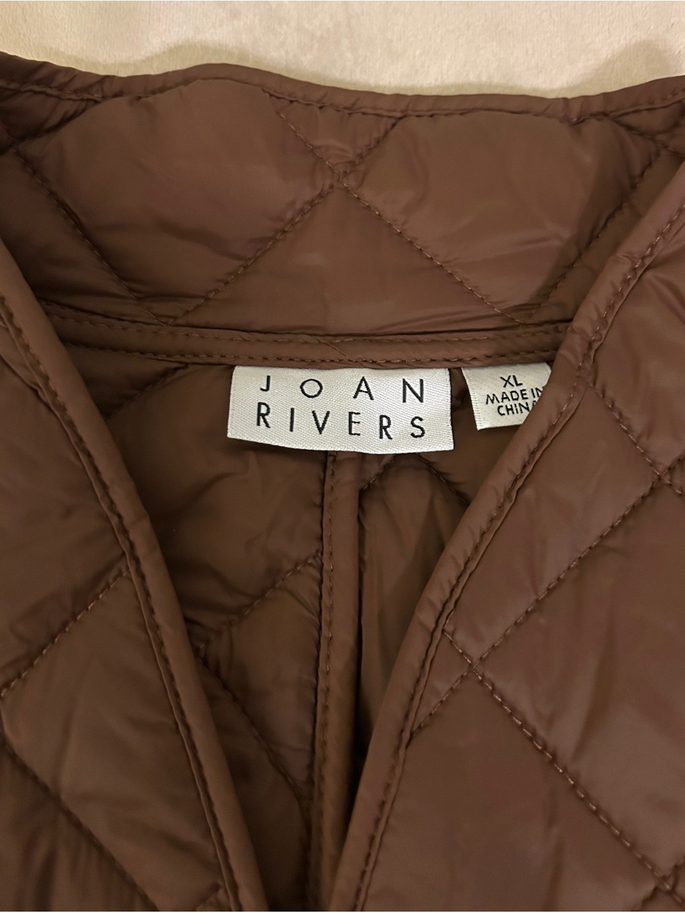 Joan Rivers Brown Women's Puffer Coat
